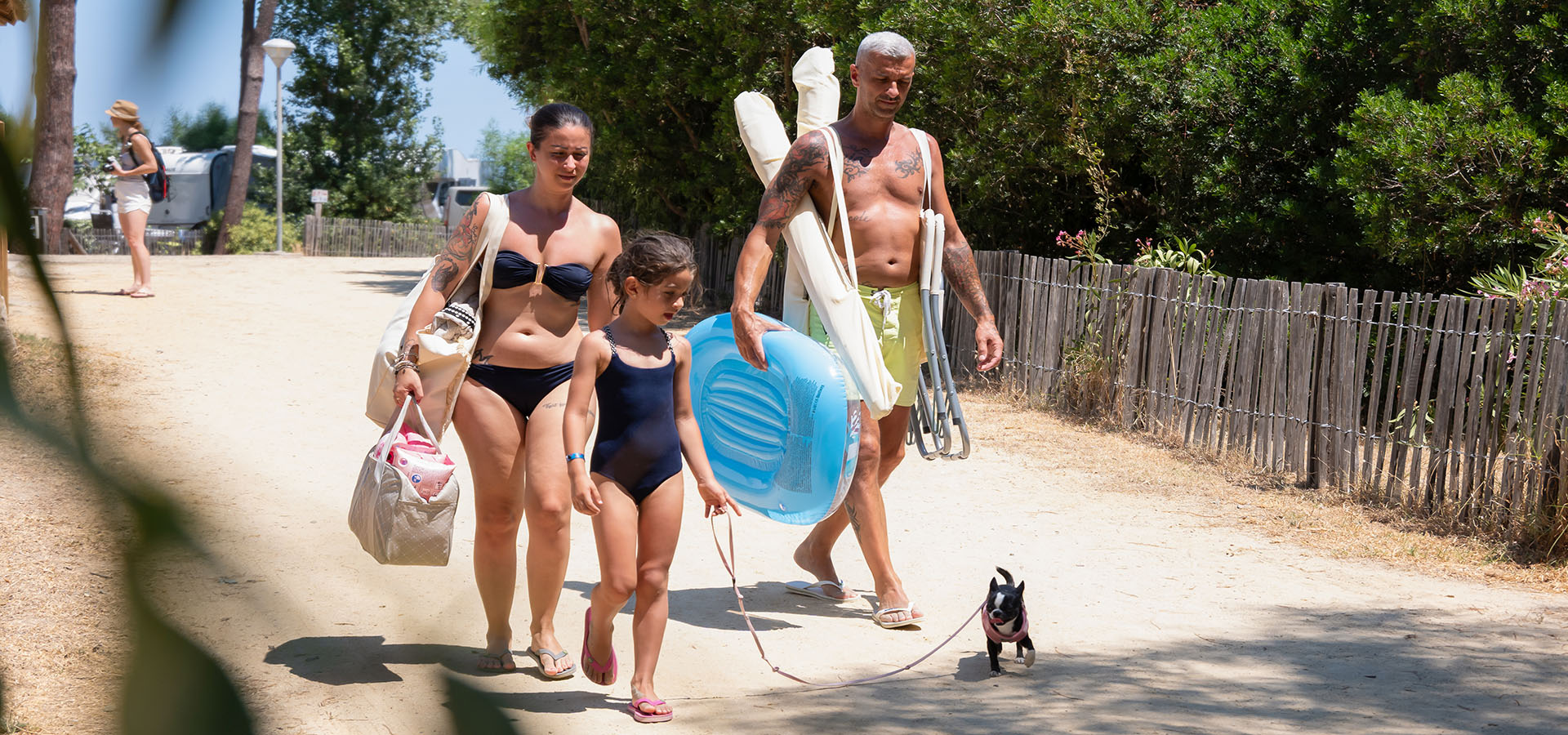 Camping san damiano plage acces famille et petit chien